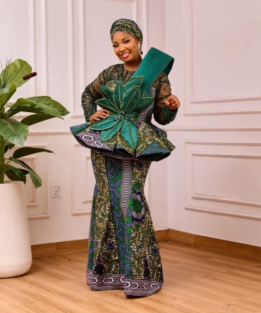 KDA GORED SKIRT AND PEPLUM BLUOSE WITH CAPE