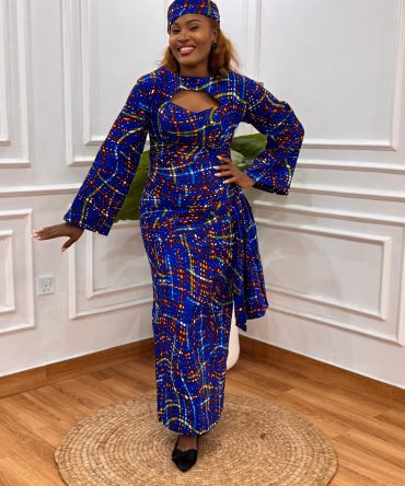 KDA ANKARA STRAIGHT GOWN AND WRAPPER