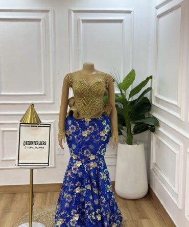 KDA KNEE FLAYED LONG DRESS